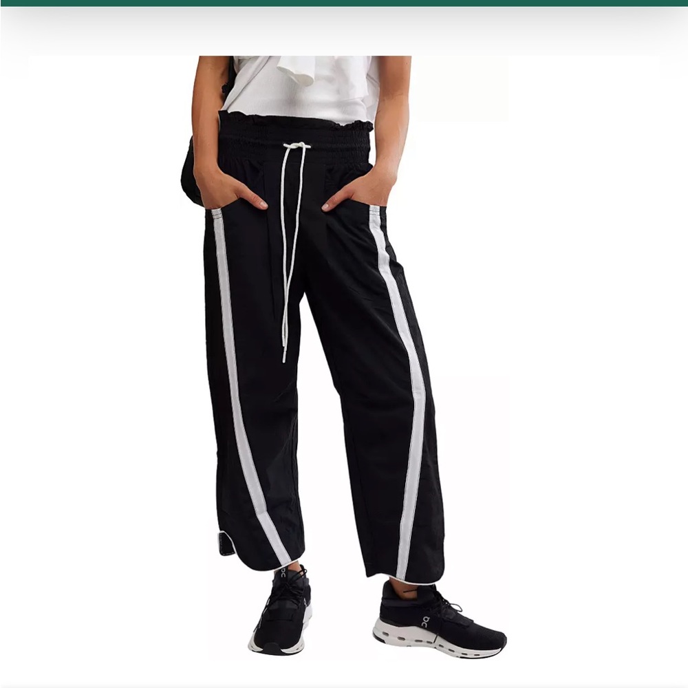 FP Movement Women's Champ Is Here Pants, Navy/White - Picture 2 of 4